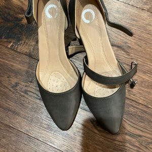 Dark grey heels